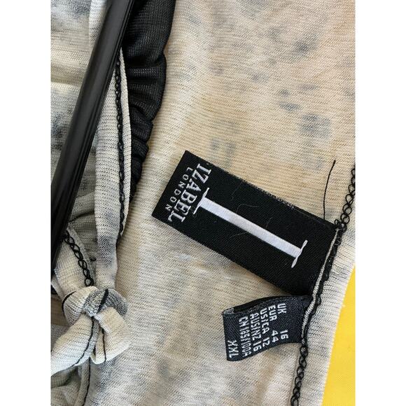 Izabel London Womens Dress Black white Blend Trapeze & Swing Size XXL - Picture 5 of 5